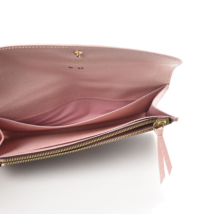 Louis Vuitton Damier Ebene Caissa Wallet Rose Ballerine 5 of 8