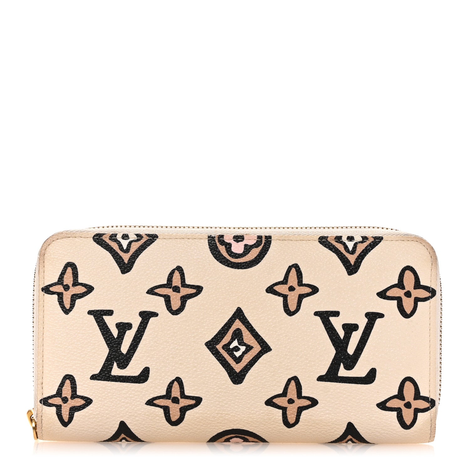 Louis Vuitton Monogram Giant Wild At Heart Zippy Wallet Creme 1 of 12