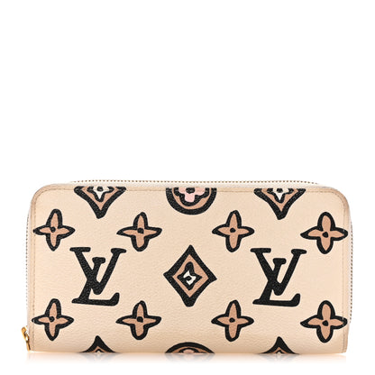 Louis Vuitton Monogram Giant Wild At Heart Zippy Wallet Creme 1 of 12