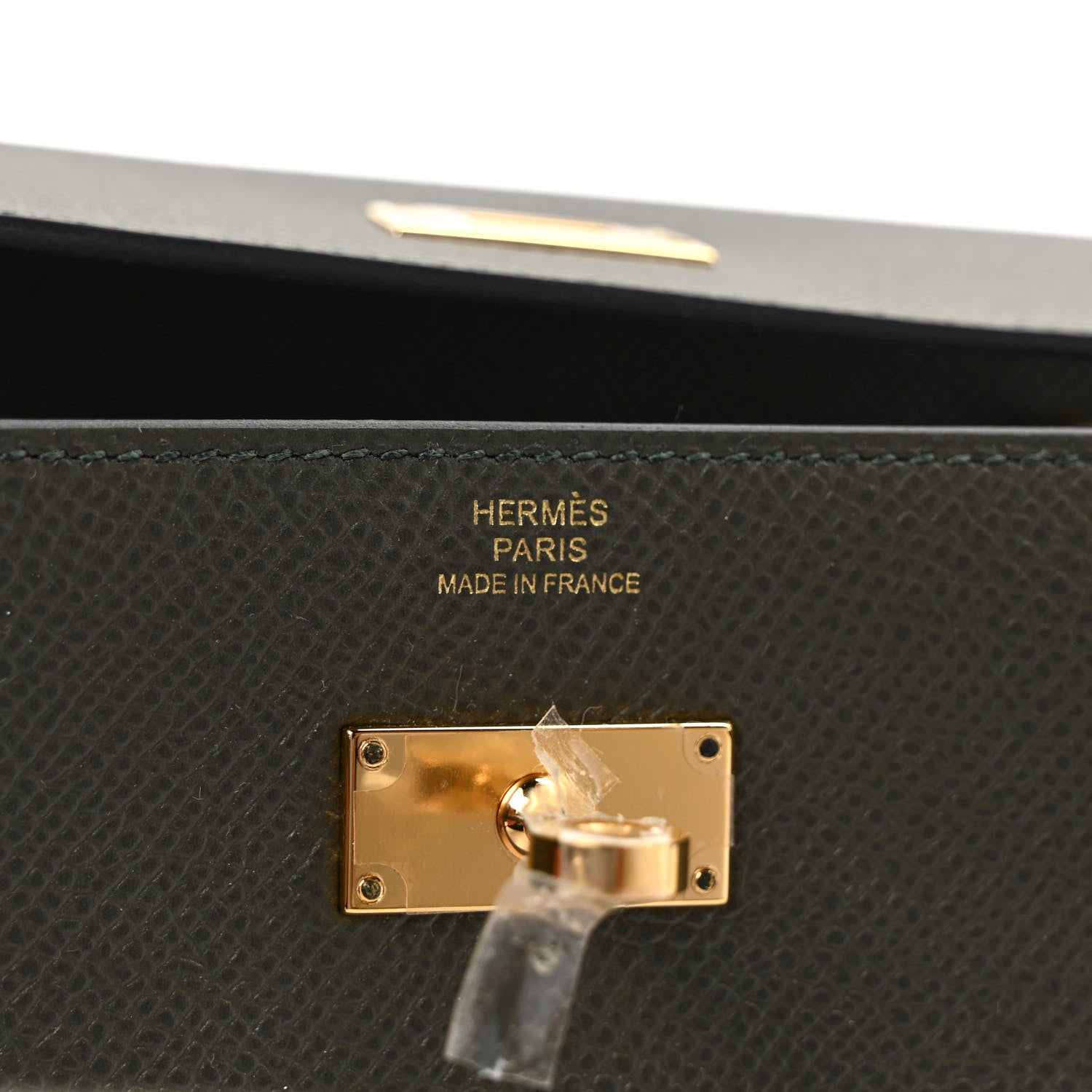 Hermes Epsom Kelly Wallet To Go Vert De Gris 6 of 8