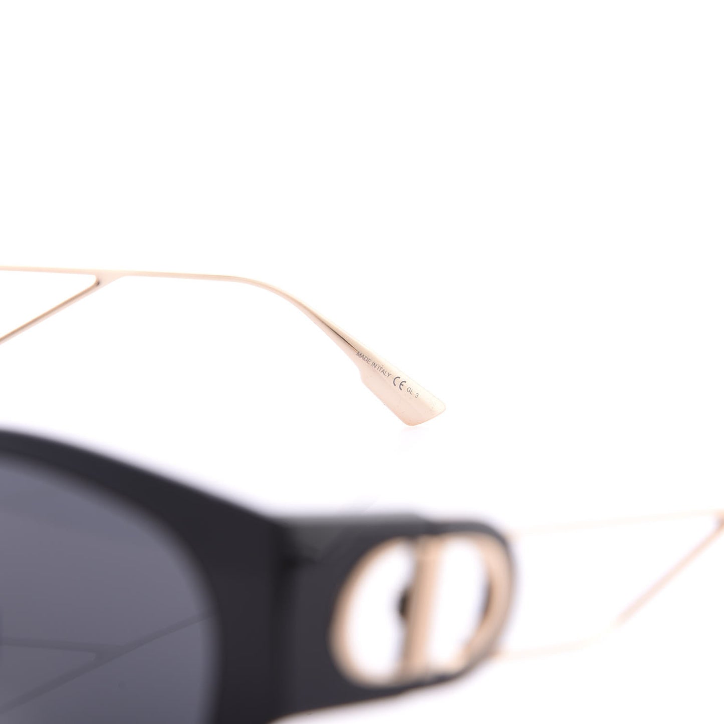 Rectangular 30 Montaigne 1 Sunglasses Black