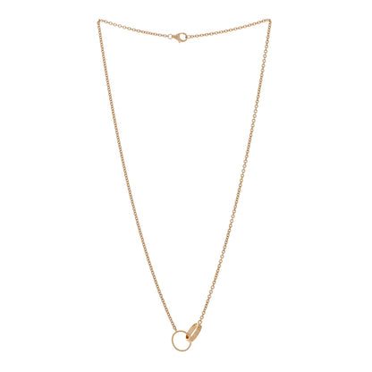 Cartier 18K Yellow Gold Interlocking LOVE Necklace 3 of 4