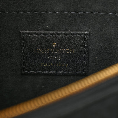 Louis Vuitton LOUIS VUITTON Calfskin New Wave Chain Bag MM NM Black 6 of 9