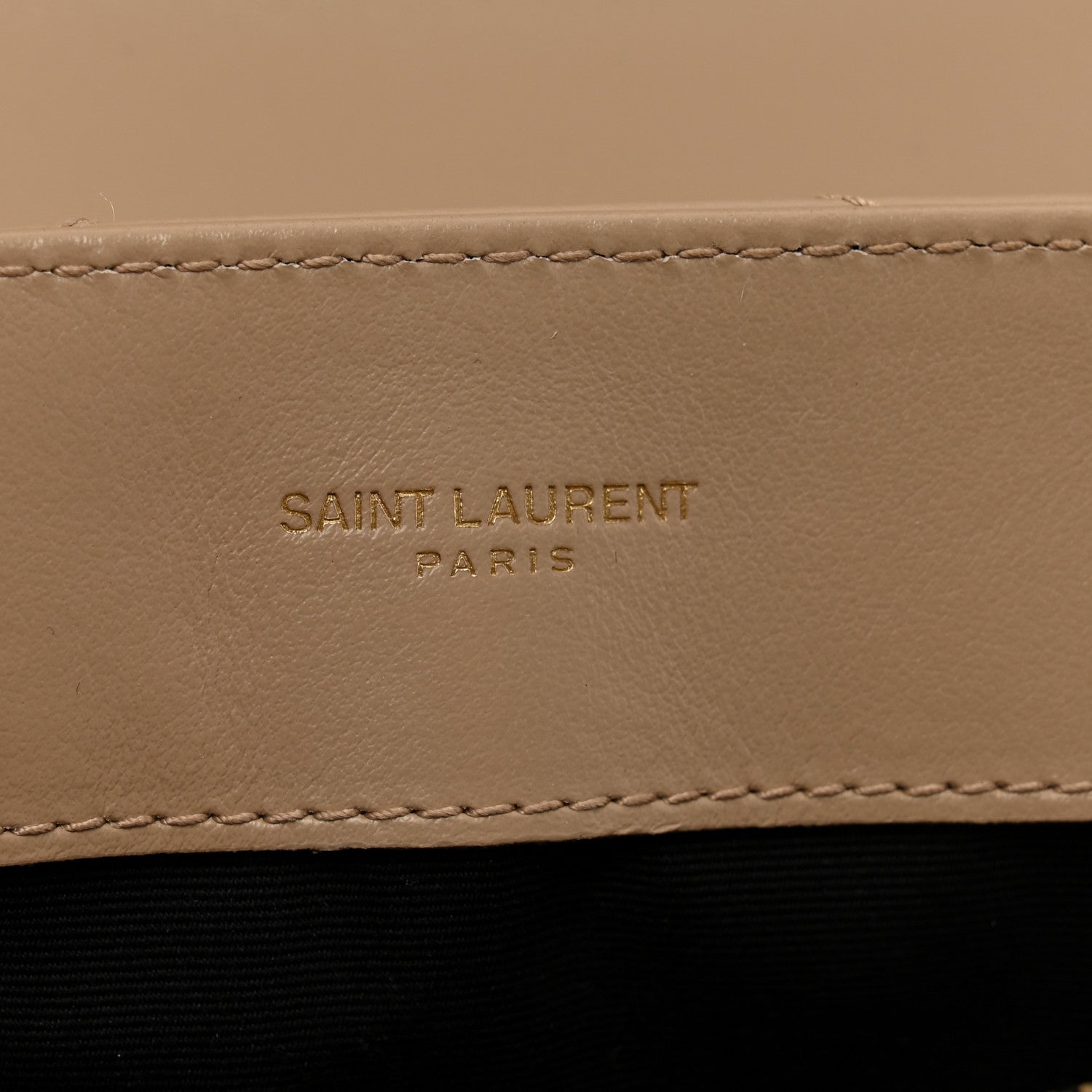 Saint Laurent Calfskin Y Quilted Monogram Small Loulou Chain Satchel Dark Beige 5 of 11