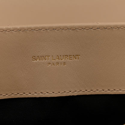 Saint Laurent Calfskin Y Quilted Monogram Small Loulou Chain Satchel Dark Beige 5 of 11