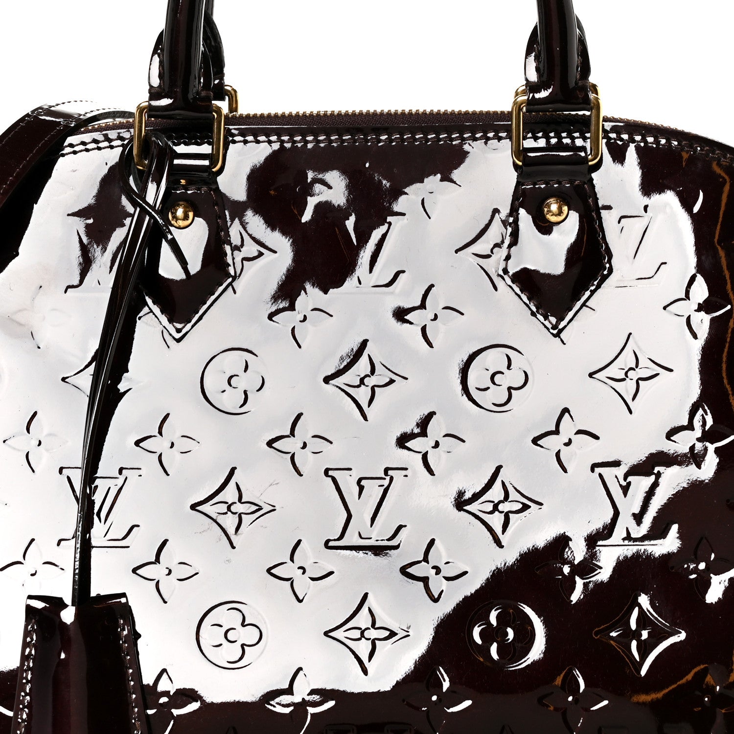 Louis Vuitton Vernis Alma MM Amarante 8 of 10