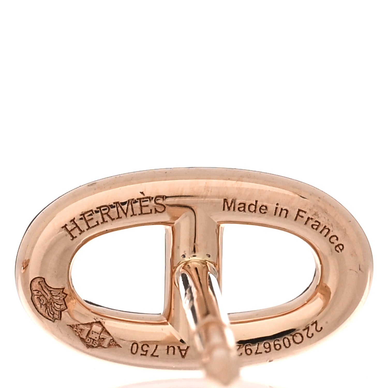 Hermes 18K Rose Gold TPM Farandole Stud Earrings 4 of 5