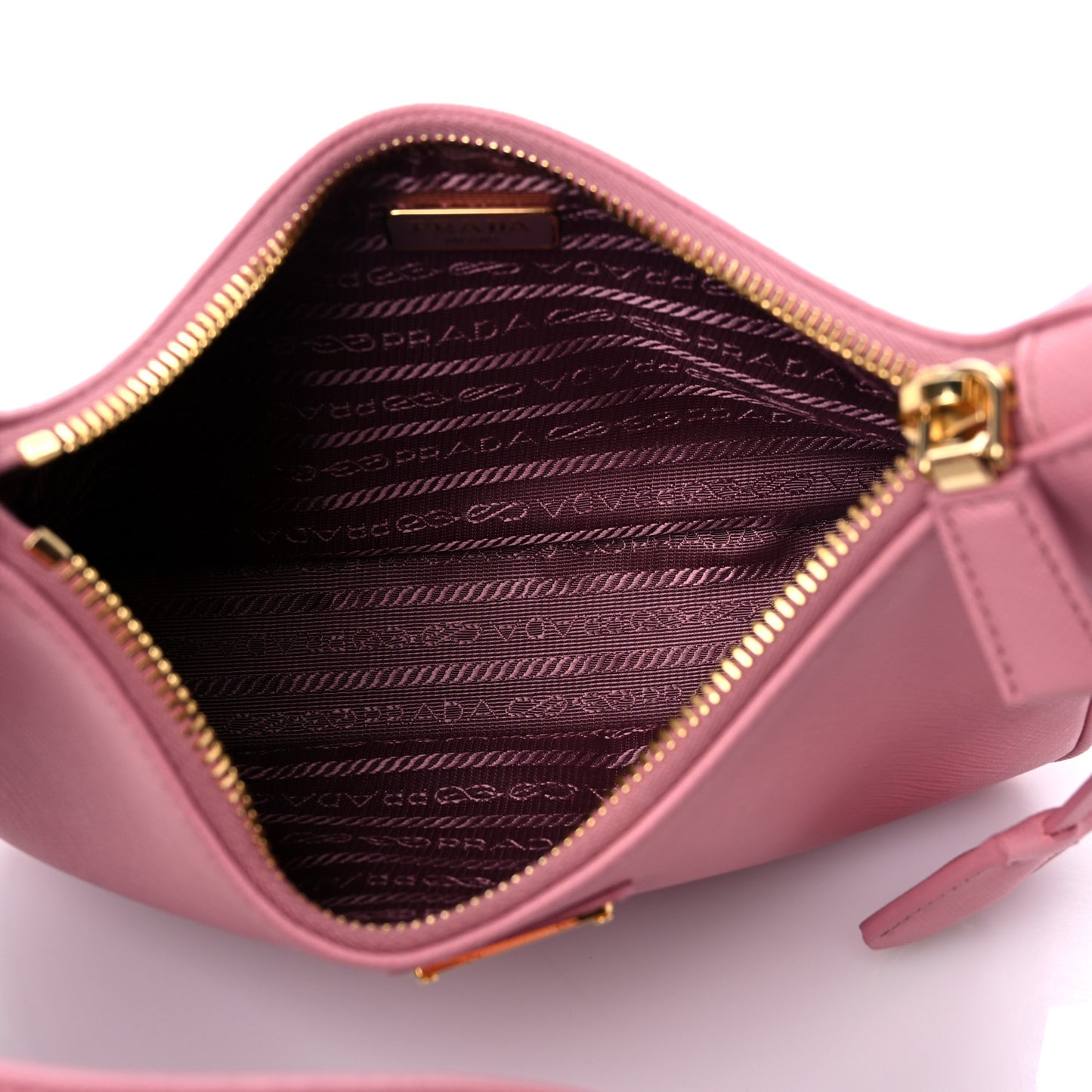 Saffiano Lux Mini Re-Edition Shoulder Bag Petalo