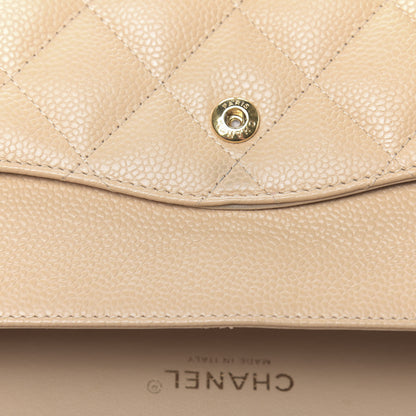 Chanel Caviar Quilted Jumbo Double Flap Beige Clair 13 of 18