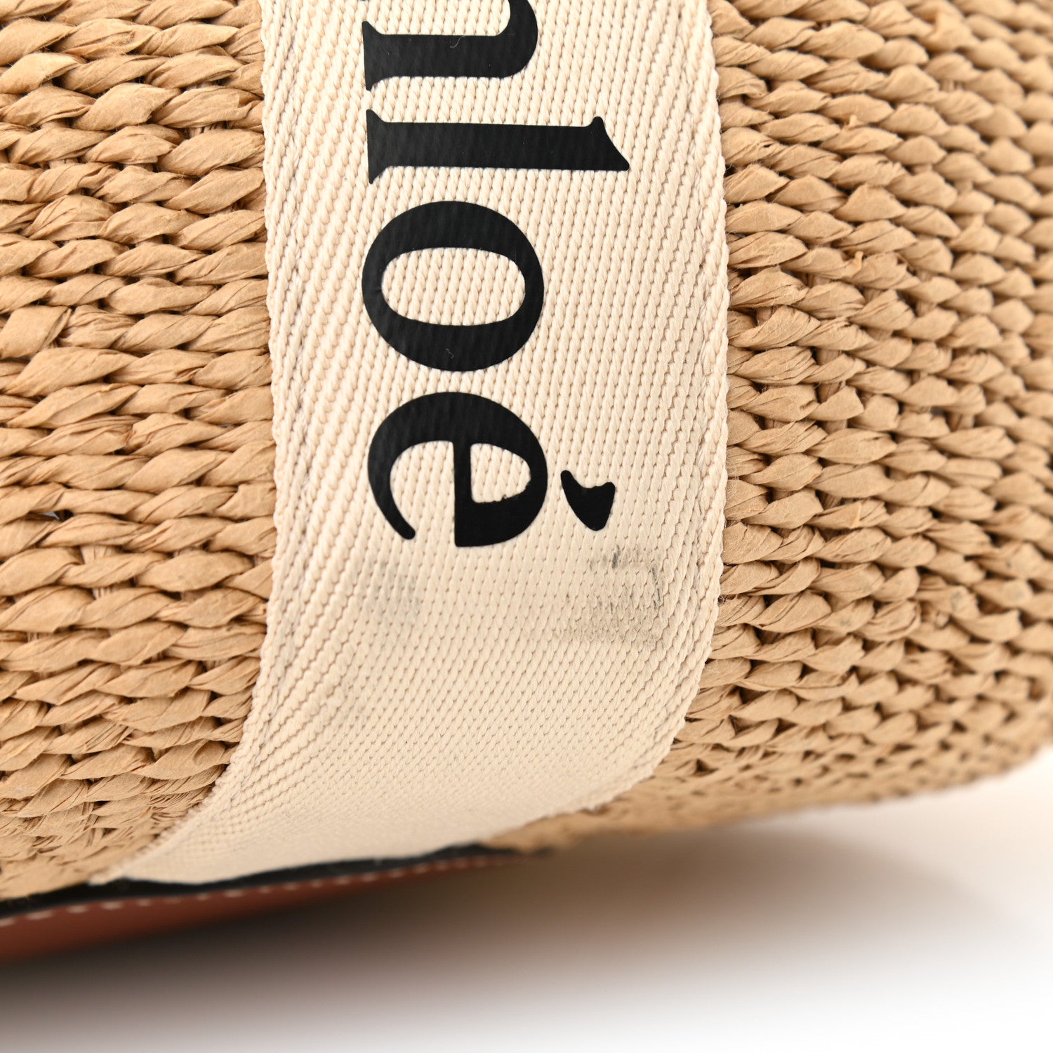 Chloe Raffia Large Woody Tote White 12 of 12