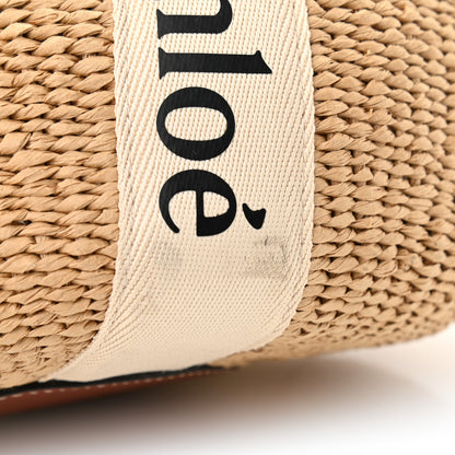 Chloe Raffia Large Woody Tote White 12 of 12