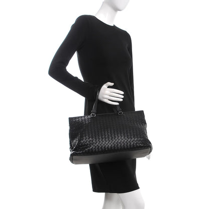 Bottega Veneta Nappa Intrecciato Large Top Handle Tote Black 3 of 9