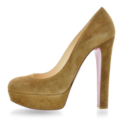 Christian Louboutin Suede Bibi 140 Pumps 40 Camel 1 of 6