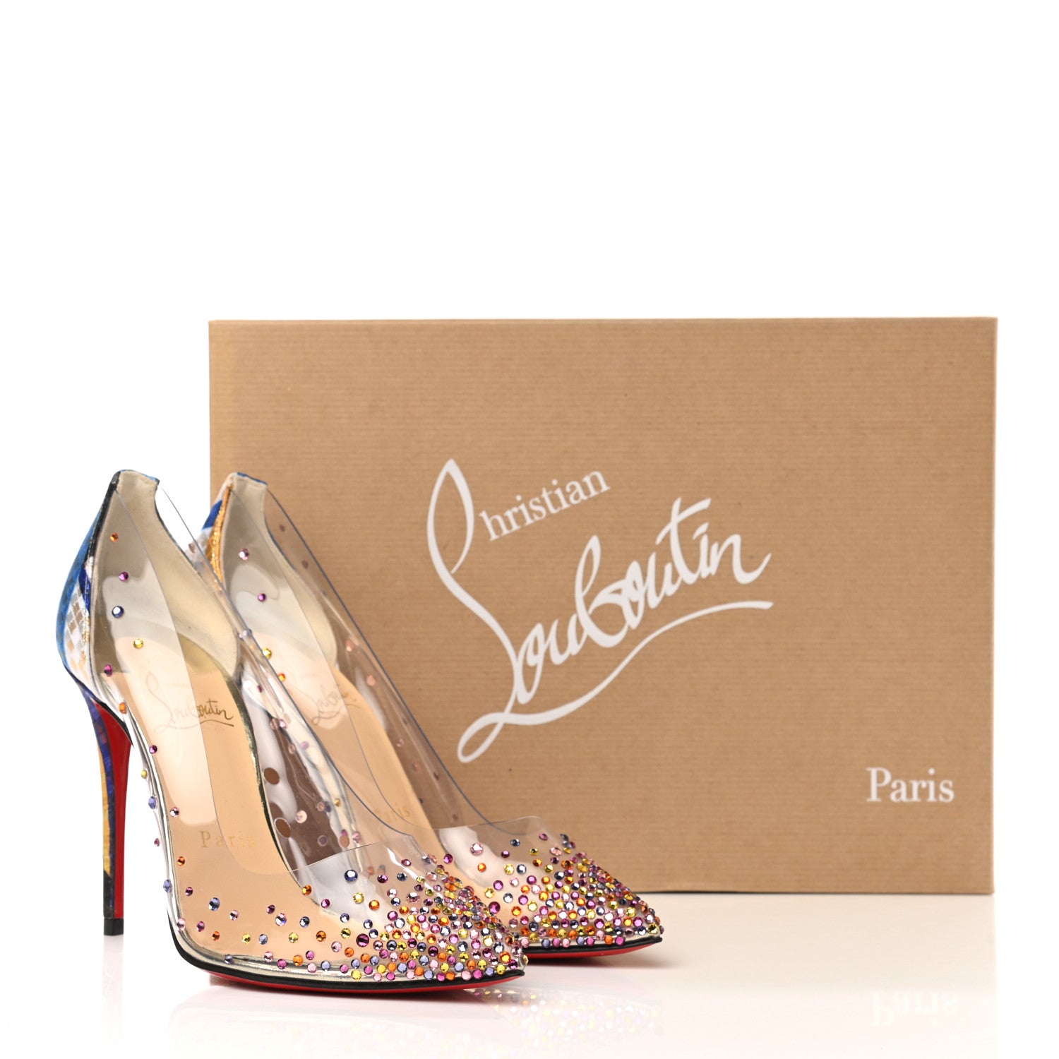 Christian Louboutin PVC Specchio Degrastrass 100 Pumps 35 Metallic Multicolor 8 of 8