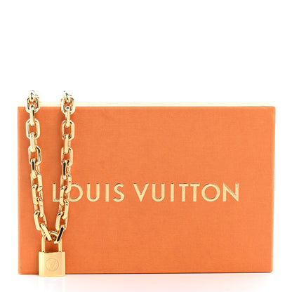 Louis Vuitton LV Edge Necklace Cadenas Gold 7 of 7