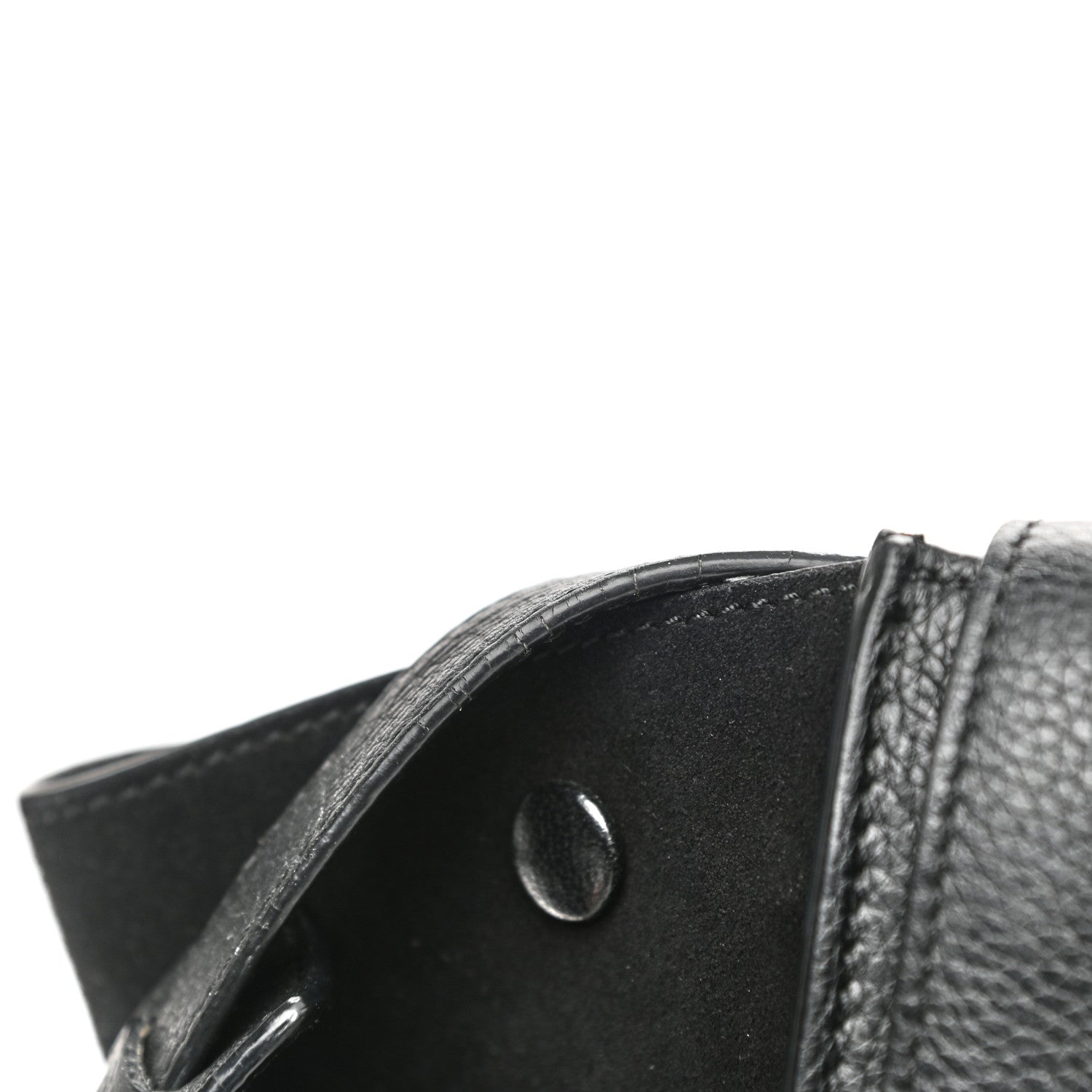 Celine Drummed Calfskin Suede Medium Trapeze Black 15 of 15