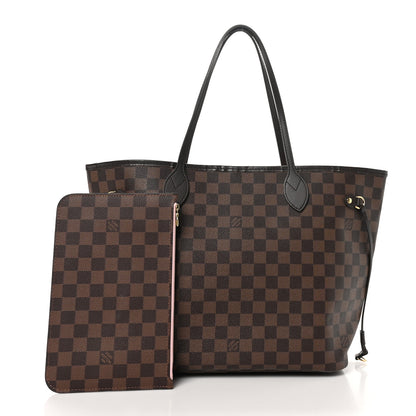 Louis Vuitton Damier Ebene Neo Neverfull MM Rose Ballerine 3 of 10