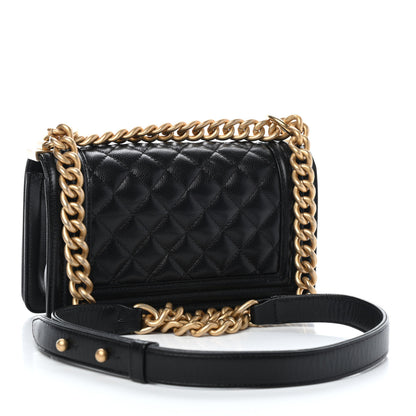 Chanel Caviar Quilted Small Boy Flap Black 3 of 9