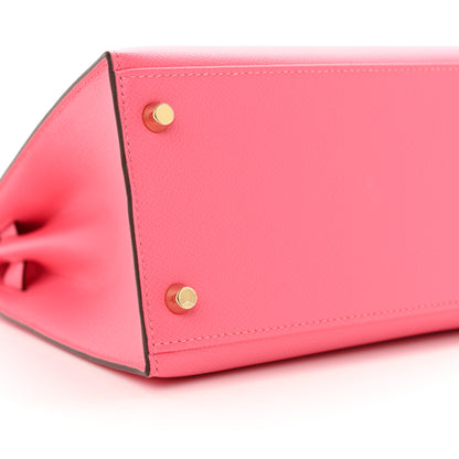 Hermes Epsom Kelly Sellier 28 Rose Azalee 9 of 11