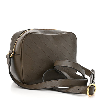 Gucci Sakai Be Green Calfskin Diagonal Stitched Small Blondie Shoulder Bag Craclet Brown 3 of 10