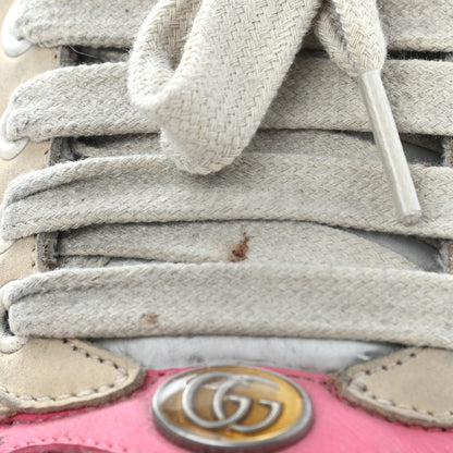 Gucci GG Monogram Calfskin Web Womens Screener Sneakers 35 New Sand Dusty Milk Pink 17 of 22