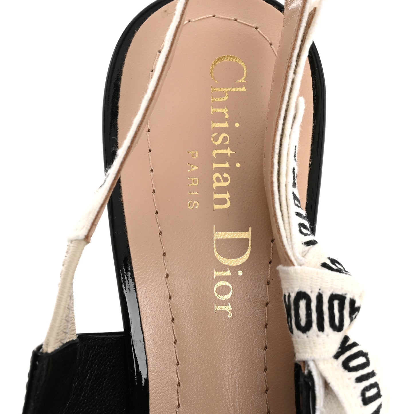 Patent Ribbon J'Adior Slingback 100mm Pumps 35 Black