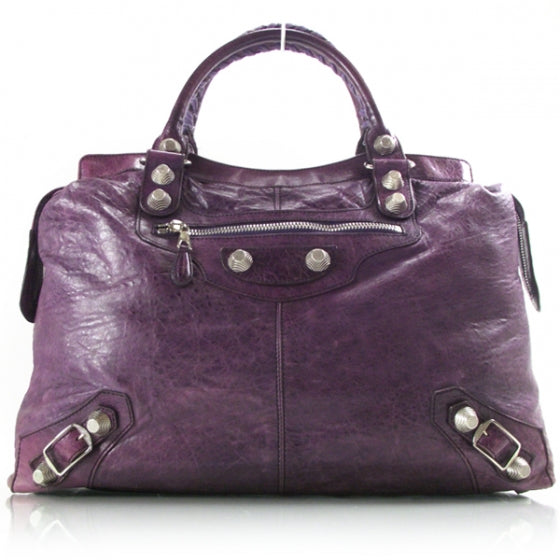 Balenciaga Chevre RTT Tote Violet GSH 1 of 14