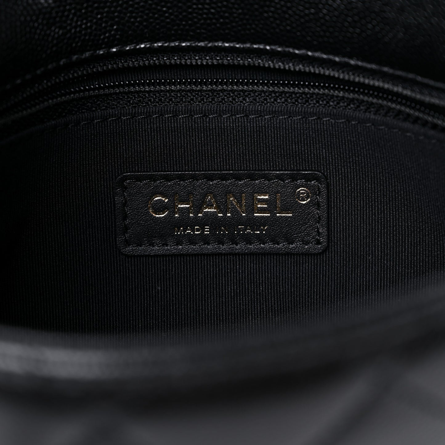 Caviar Quilted Mini CC You Flap Black