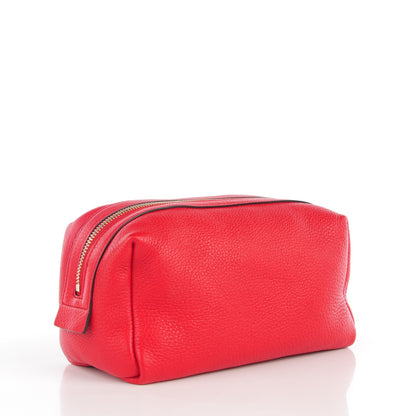 Gucci Pebbled Calfskin Large Soho Cosmetic Case Red 3 of 7