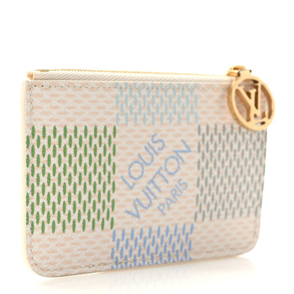 Louis Vuitton Damierlicious Zipped Romy Card Holder Pistachio Green 3 of 6