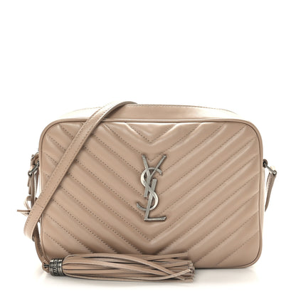 Saint Laurent Calfskin Matelasse Monogram Lou Camera Bag Nude Powder 1 of 10