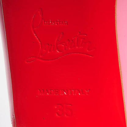 Christian Louboutin Patent Private Number 120 Pumps 35 Rose 6 of 6