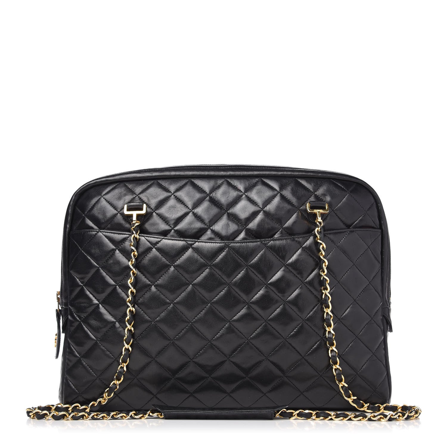 Chanel Lambskin Quilted Shoulder Bag Black 1 of 9
