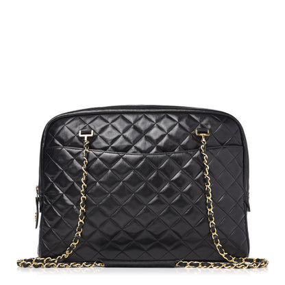 Chanel Lambskin Quilted Shoulder Bag Black 1 of 9