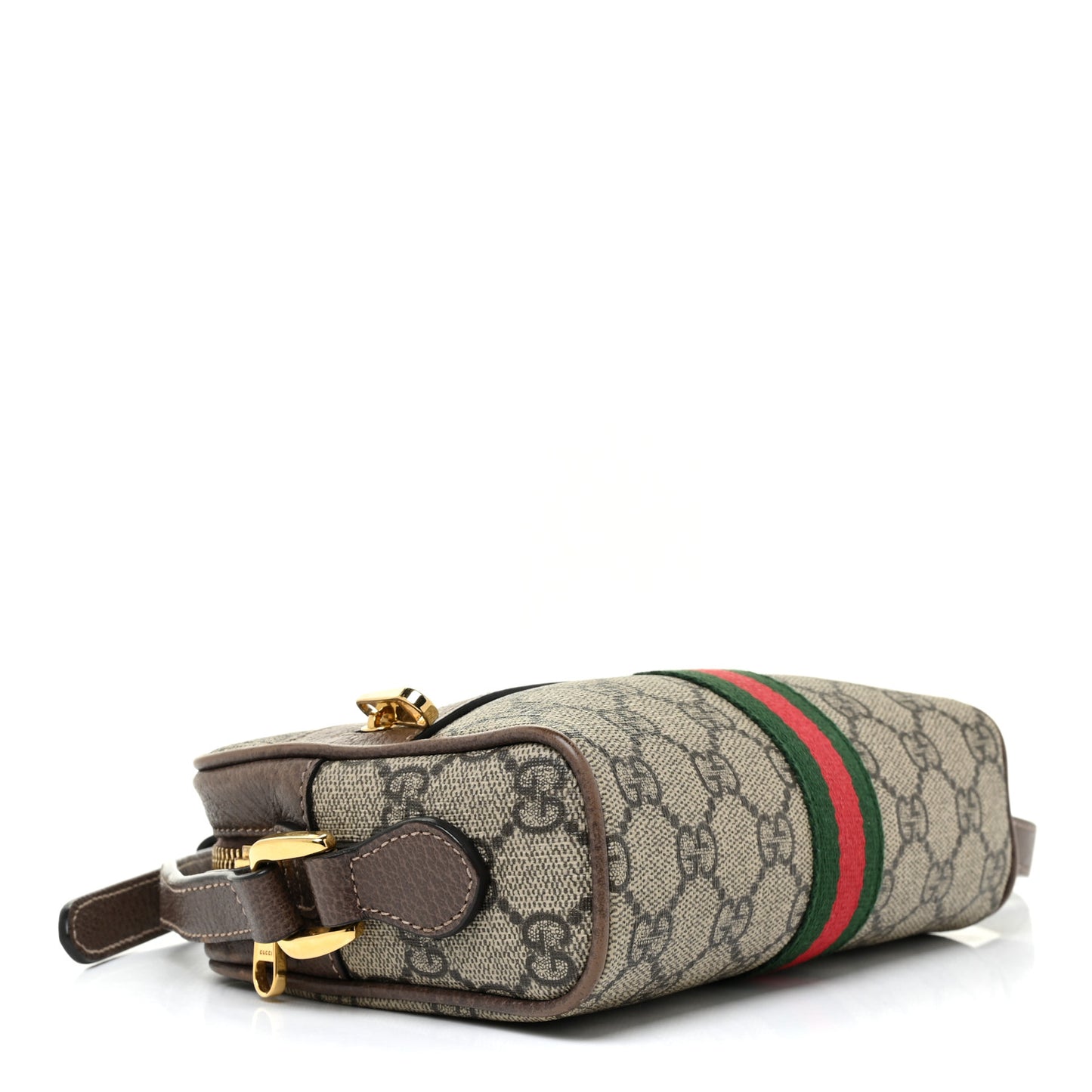 GG Supreme Monogram Web Mini Ophidia Shoulder Bag Brown