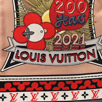 Louis Vuitton Silk Monogram Louis In A Comic Bandeau 3 of 3