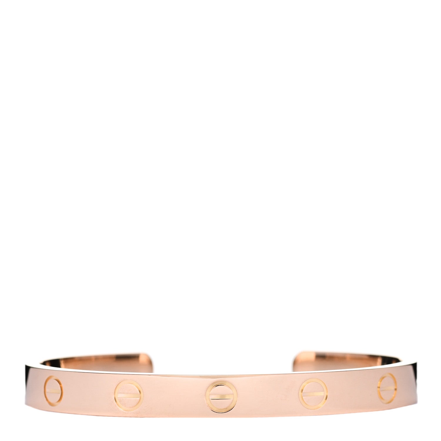 Cartier 18K Pink Gold LOVE Cuff Bracelet 16 1 of 3