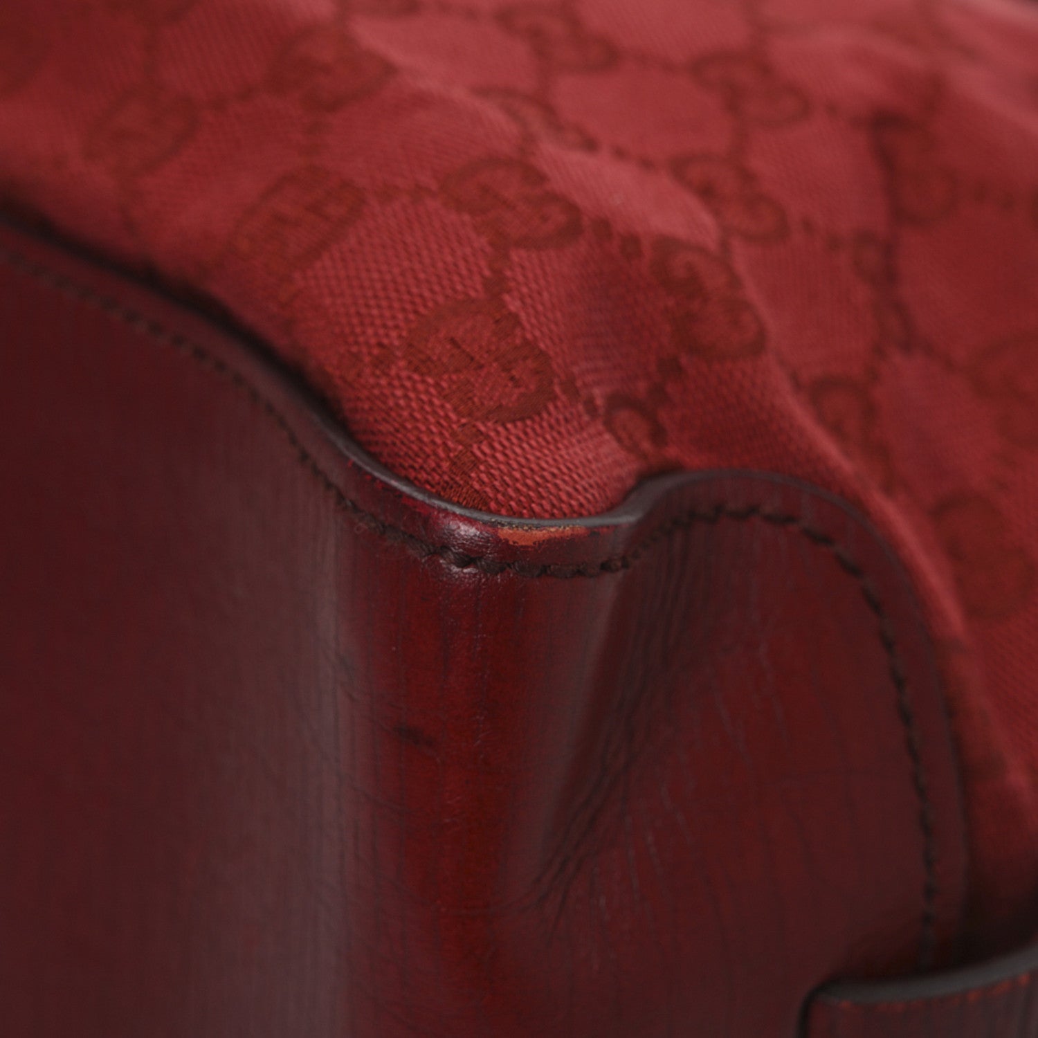 Gucci Monogram Large Tote Red 15 of 15