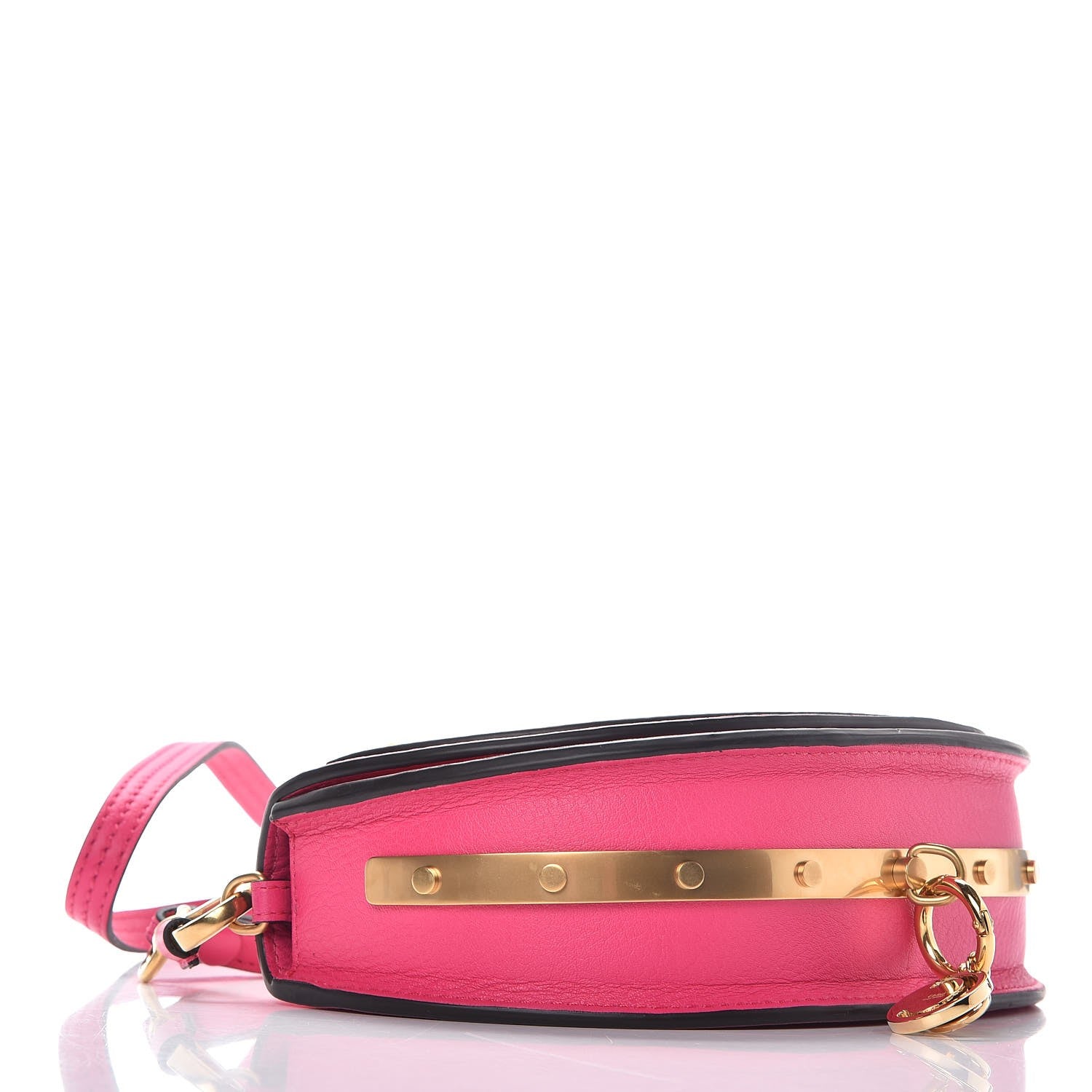 Chloe Calfskin Small Nile Bracelet Minaudiere Bag Fuchsia Rose 4 of 6