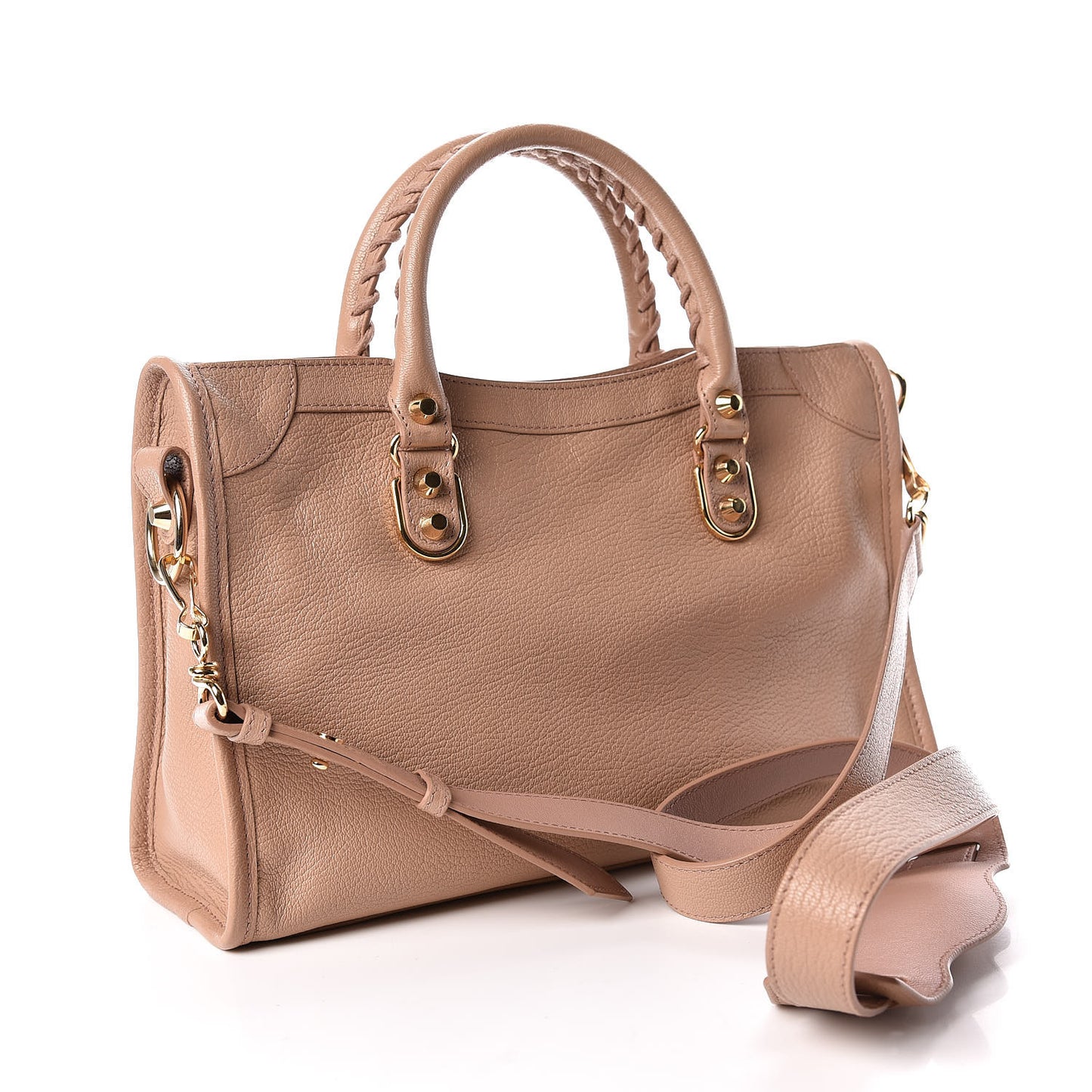 Chevre Gold Metallic Edge Hardware S City Rose Des Sables