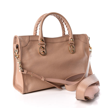 Balenciaga Chevre Gold Metallic Edge Hardware S City Rose Des Sables 4 of 11