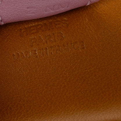 Hermes Milo Lambskin Grigri Rodeo Horse Bag Charm PM Sesame Mauve Sylvestre Craie 3 of 4