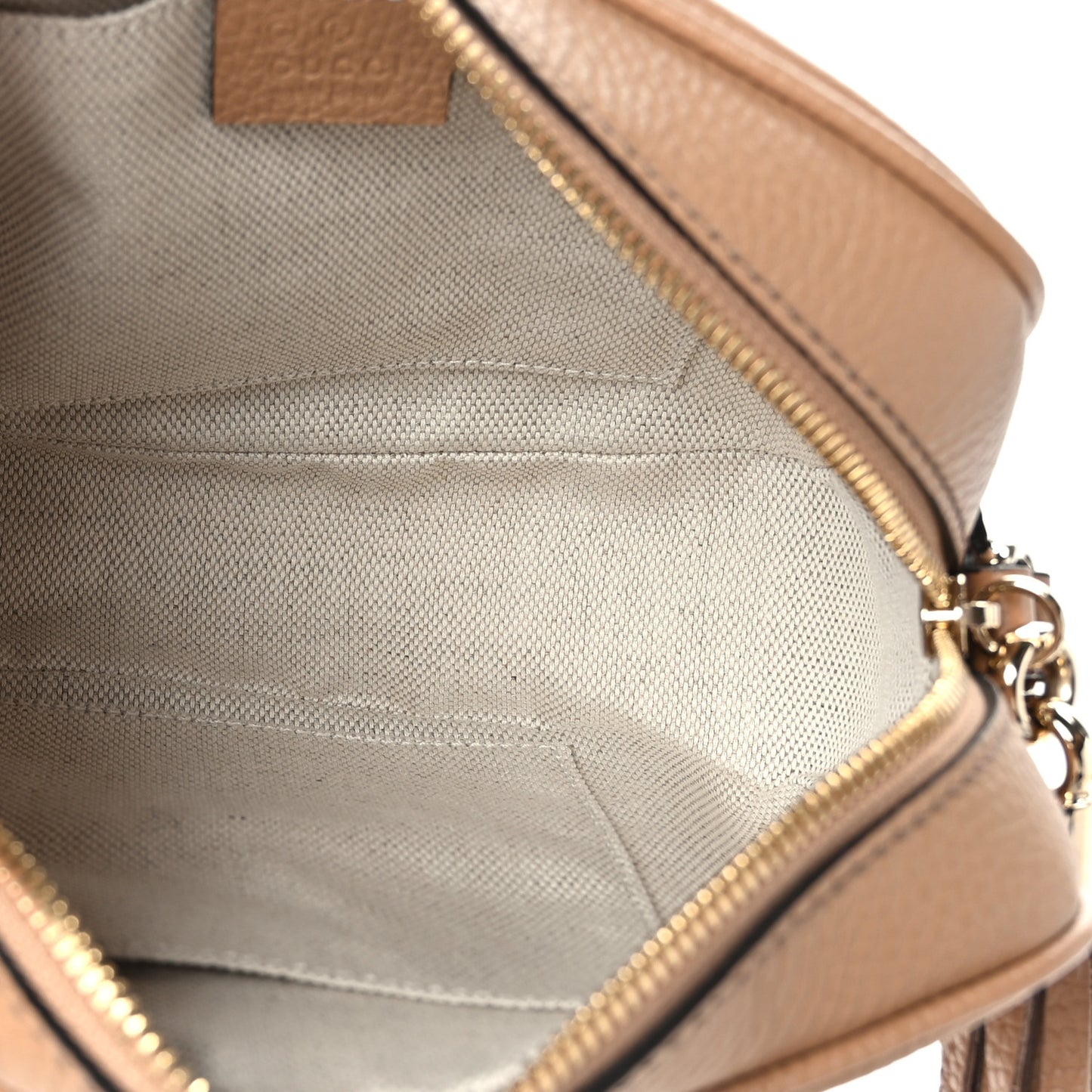 Pebbled Calfskin Small Soho Disco Bag Camelia