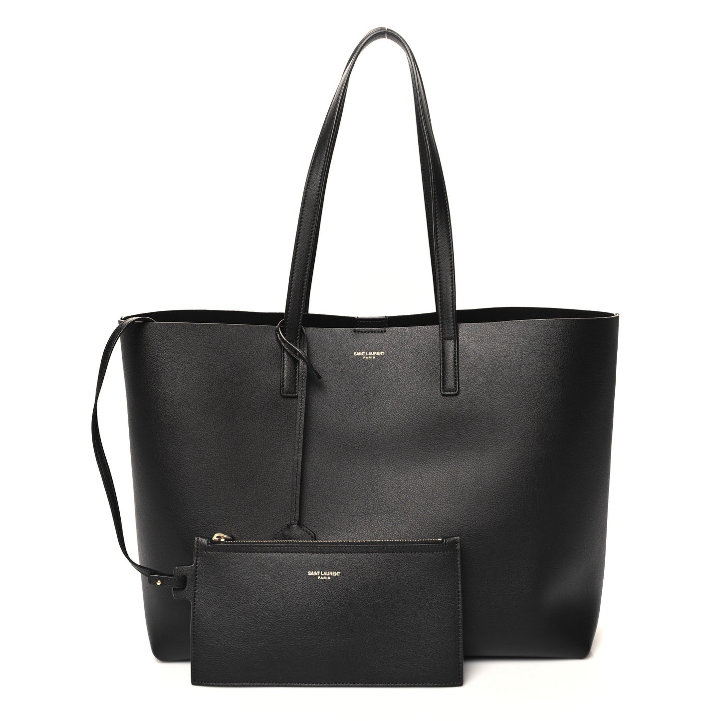 Calfskin Large Shopping Tote Black