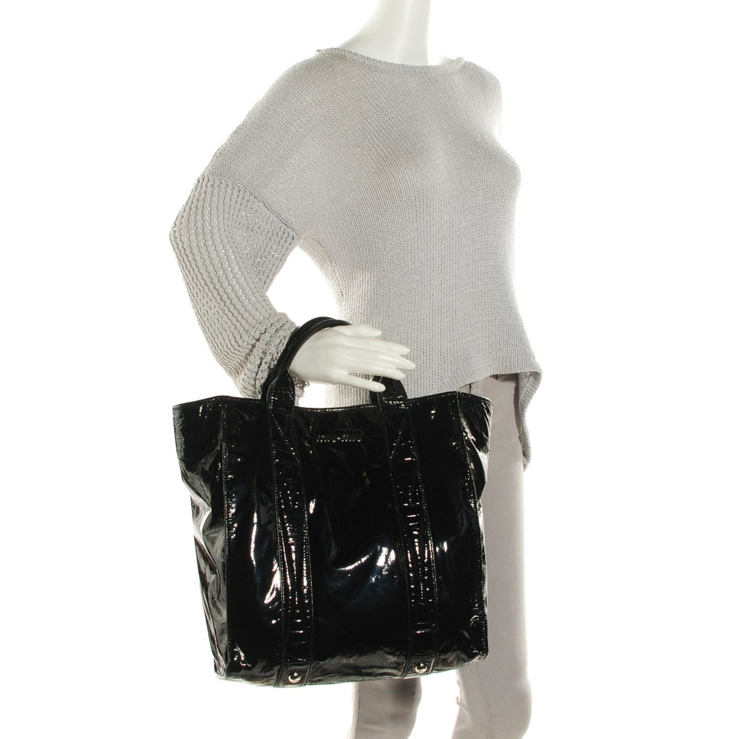 Vinyl Tote Black