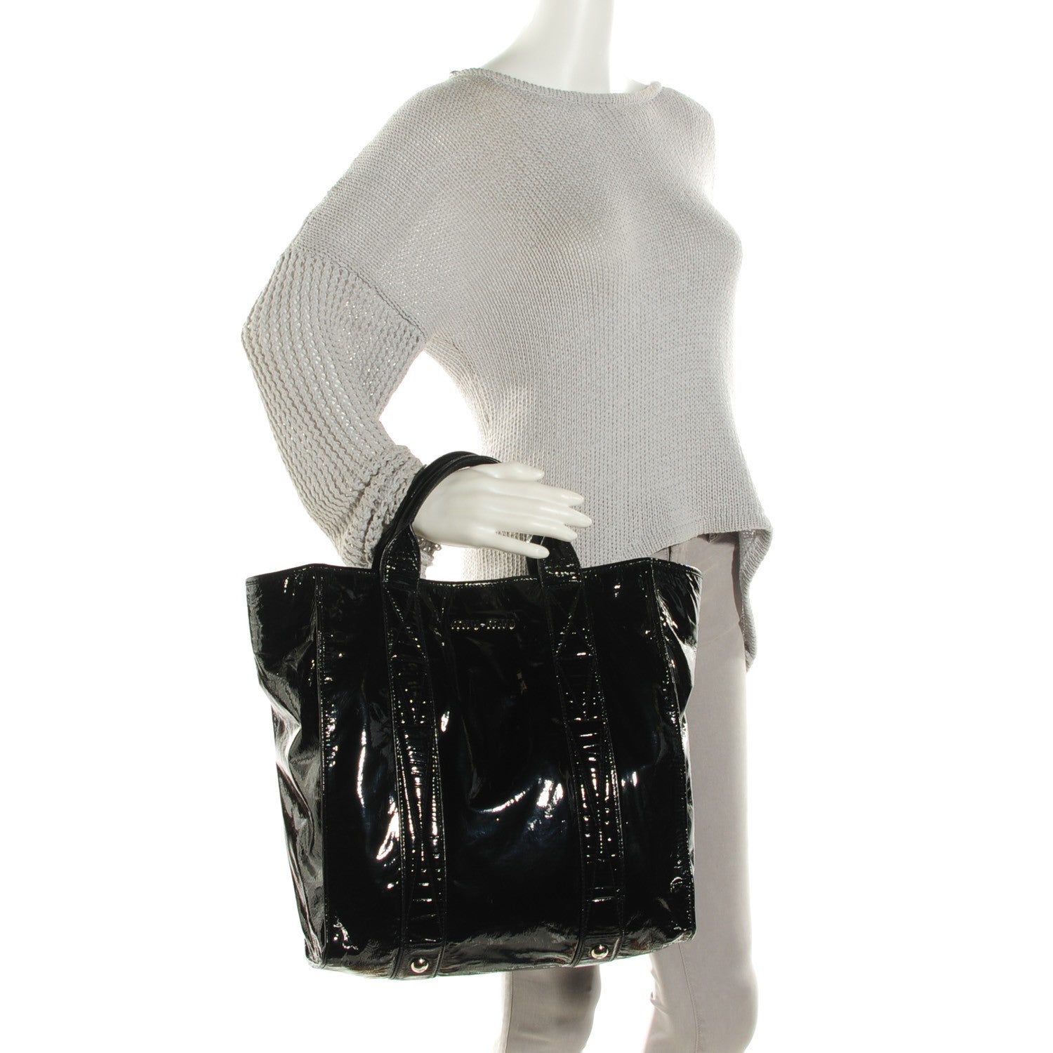 Miu Miu Vinyl Tote Black 2 of 8