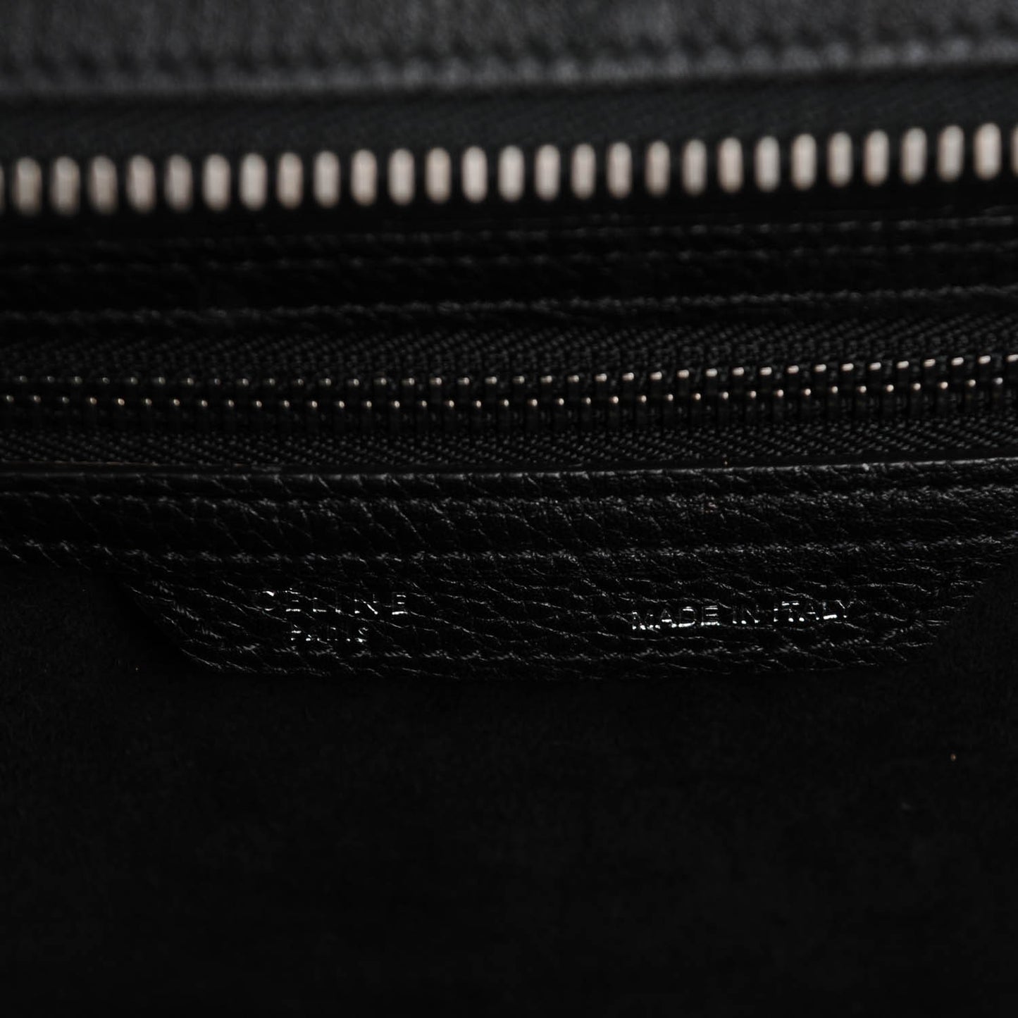 Drummed Calfskin Mini Luggage Black