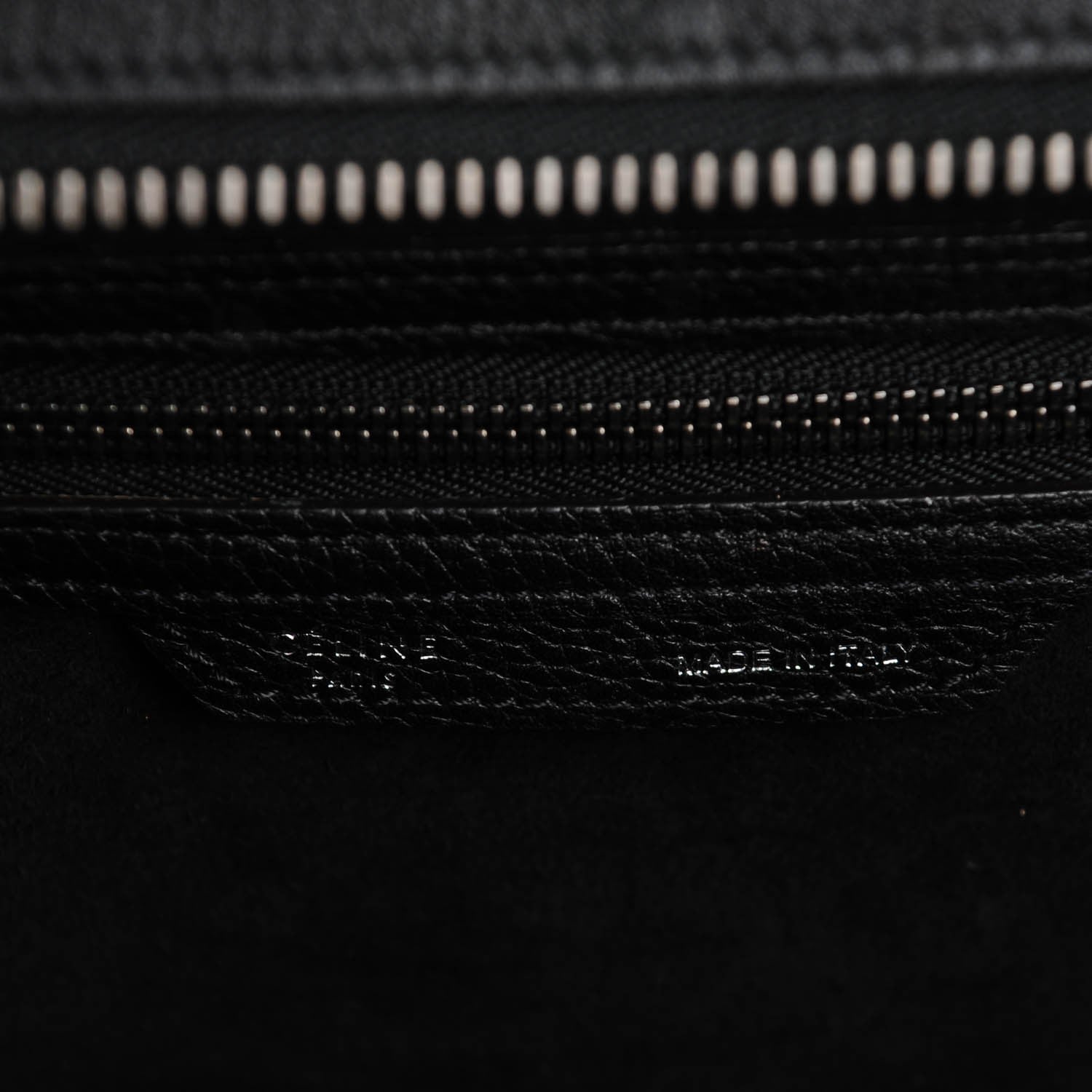 Celine Drummed Calfskin Mini Luggage Black 7 of 11