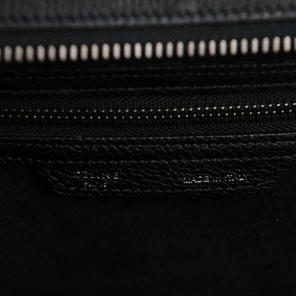 Celine Drummed Calfskin Mini Luggage Black 7 of 11