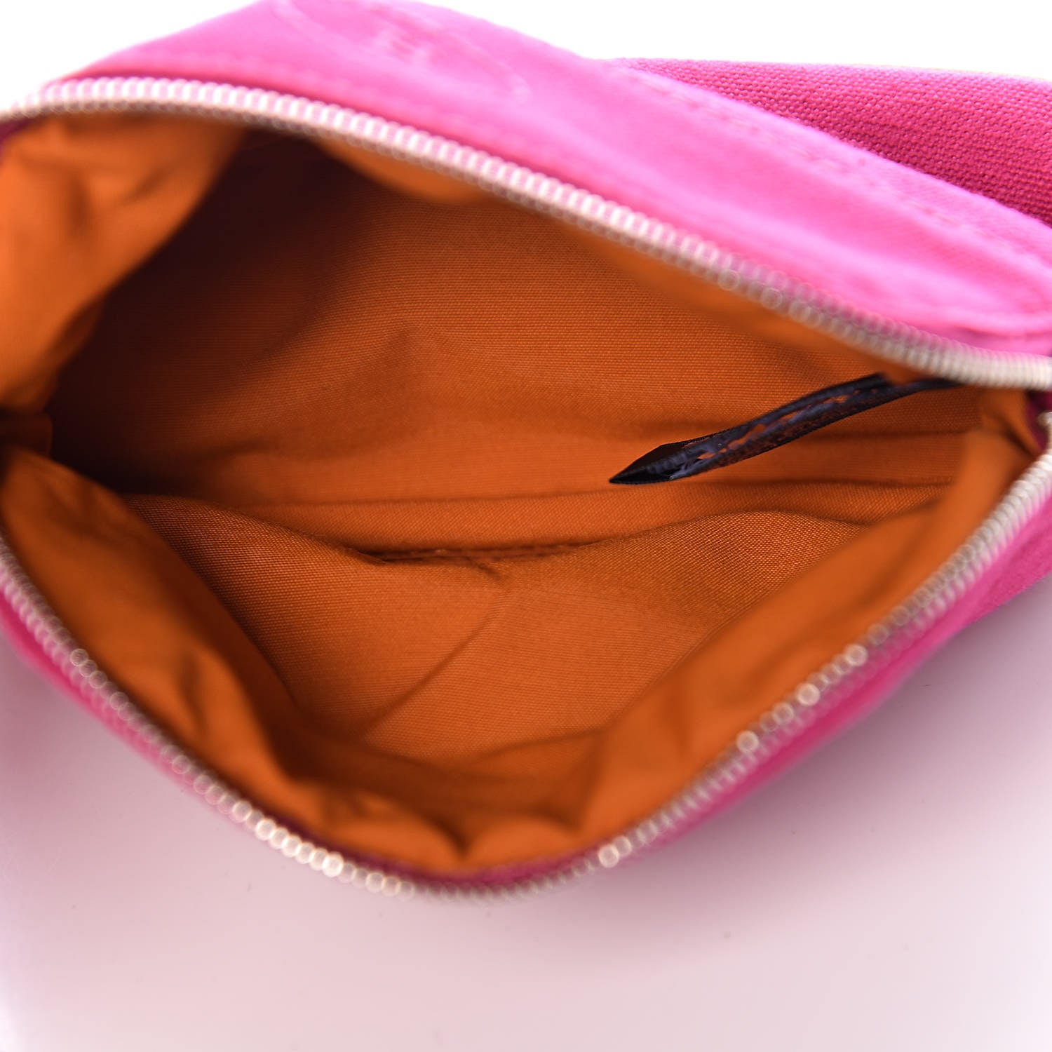 Hermes Cotton Canvas Mini Bolide Travel Cosmetic Pouch 5 of 8